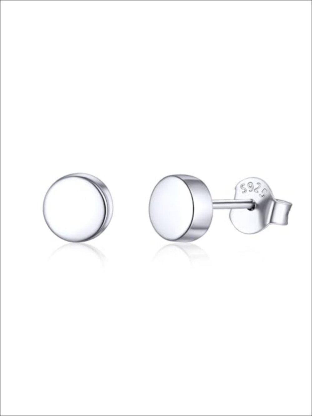 925 Sterling Silver Stud Earrings Dainty Minimalist Hypoallergenic